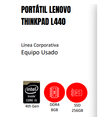 PORTÁTIL LENOVO THINKPAD L440