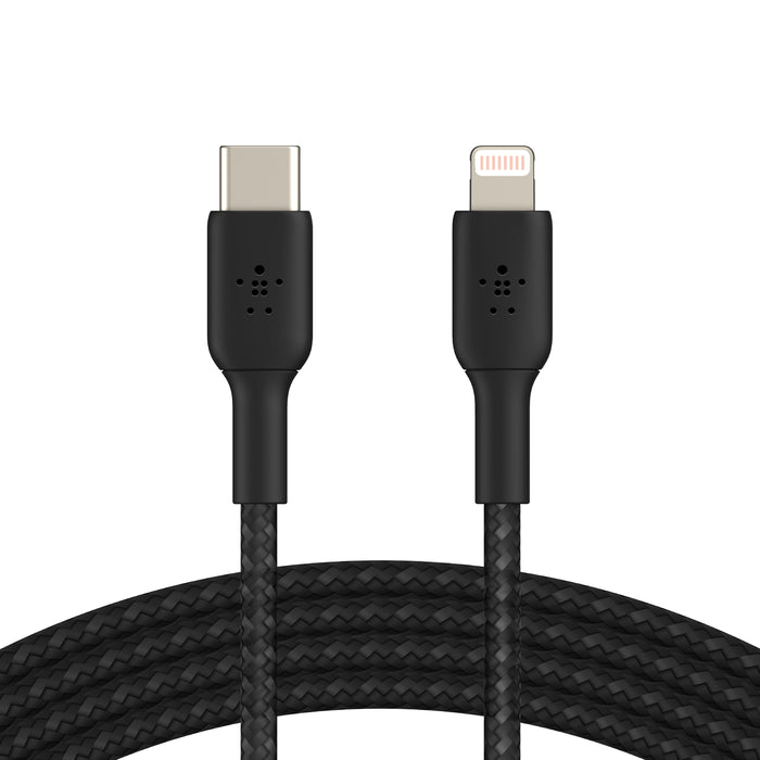 Cable trenzado USB-C a Lightning BOOST↑CHARGE™