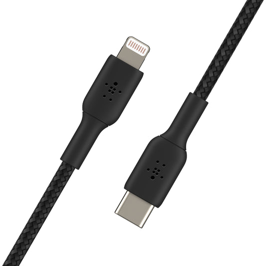 Cable trenzado USB-C a Lightning BOOST↑CHARGE™