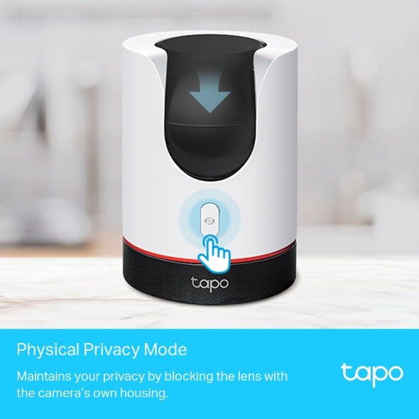 Tapo C225 Cámara inteligente Wi-Fi de seguridad para el hogar con movimiento horizontal y vertical