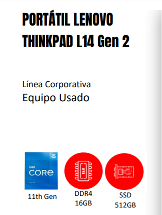 PORTÁTIL LENOVO TIHNKPAD L14 GEN 2