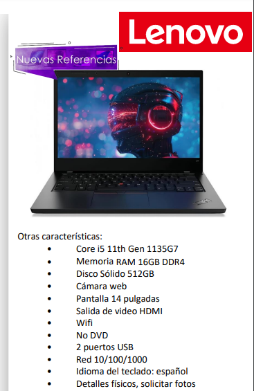 PORTÁTIL LENOVO TIHNKPAD L14 GEN 2