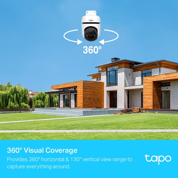 Tapo C500 cámara de Seguridad para exterior con rotación 360°