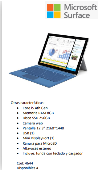 Tablet Microsoft Surface Pro 3