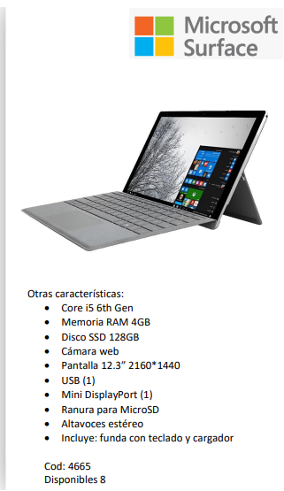 Tablet Microsoft Surface Pro 4