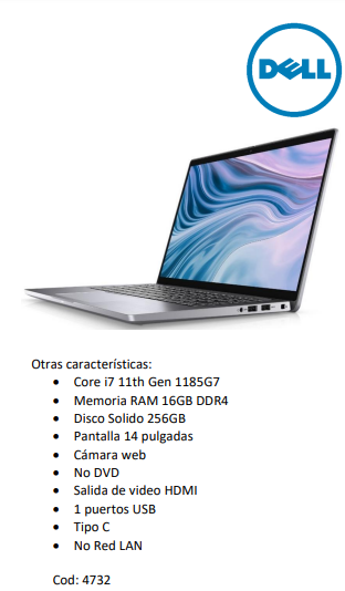 Portátil Dell Latitude 7410