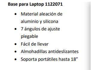 Base para Laptop 1122071