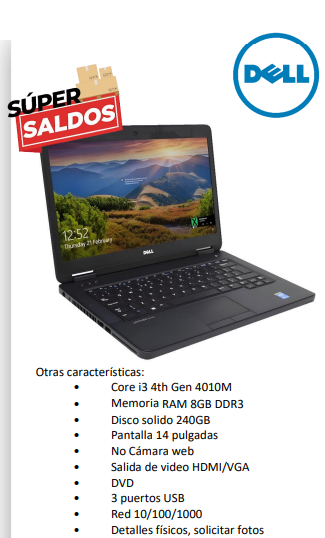 PORTÁTIL DELL LATITUDE E5440