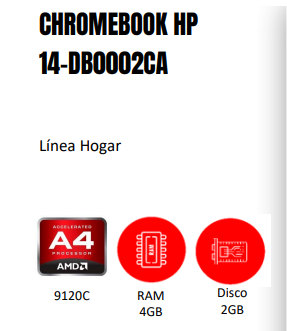 CHROMEBOOK HP 14-DB0002CA