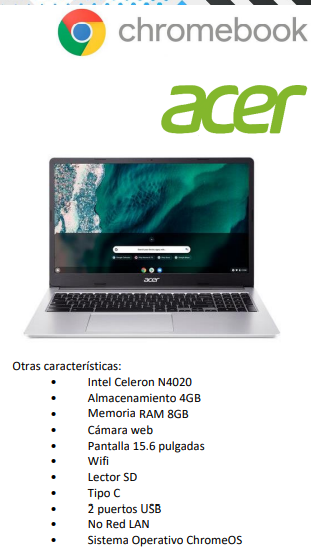 CHROMEBOOK ACER CB315-3H