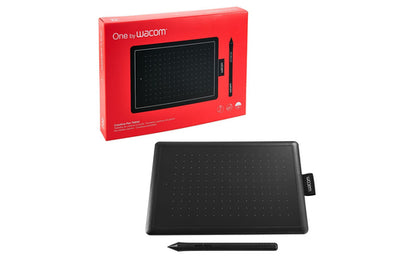 Wacom One by small graphic tablet Black, Red 152 x 95 mm USB