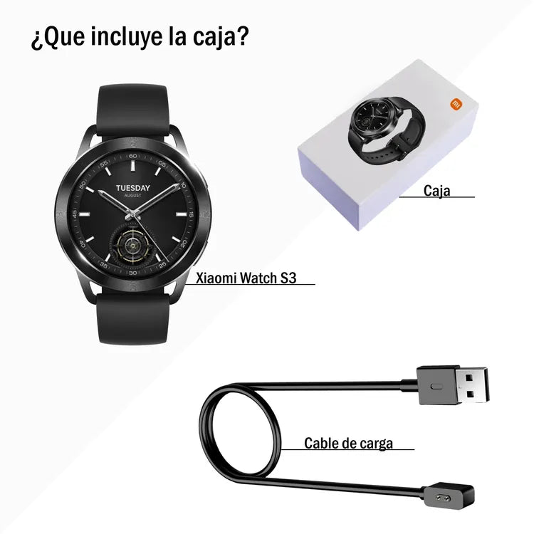 Reloj XIAOMI Watch S3 36.32mm Negro