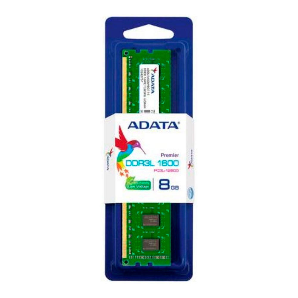 ADATA MEMORIA RAM PC DDR3 8GB BUS 1600 LOW VOLTAGE