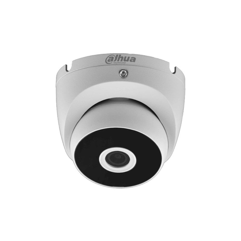 Camara Dahua Domo, 2MP, Lente fijo 2,8mm, 4en1 (CVI/TVI/AHD/CVBS), DWDR, Smart IR20m, Metalica, 12VDC