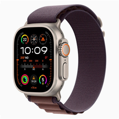 Reloj APPLE Watch Ultra 2 (GPS + Cellular) - Caja de titanio de 49 mm - Correa Loop Alpine índigo - Talla M