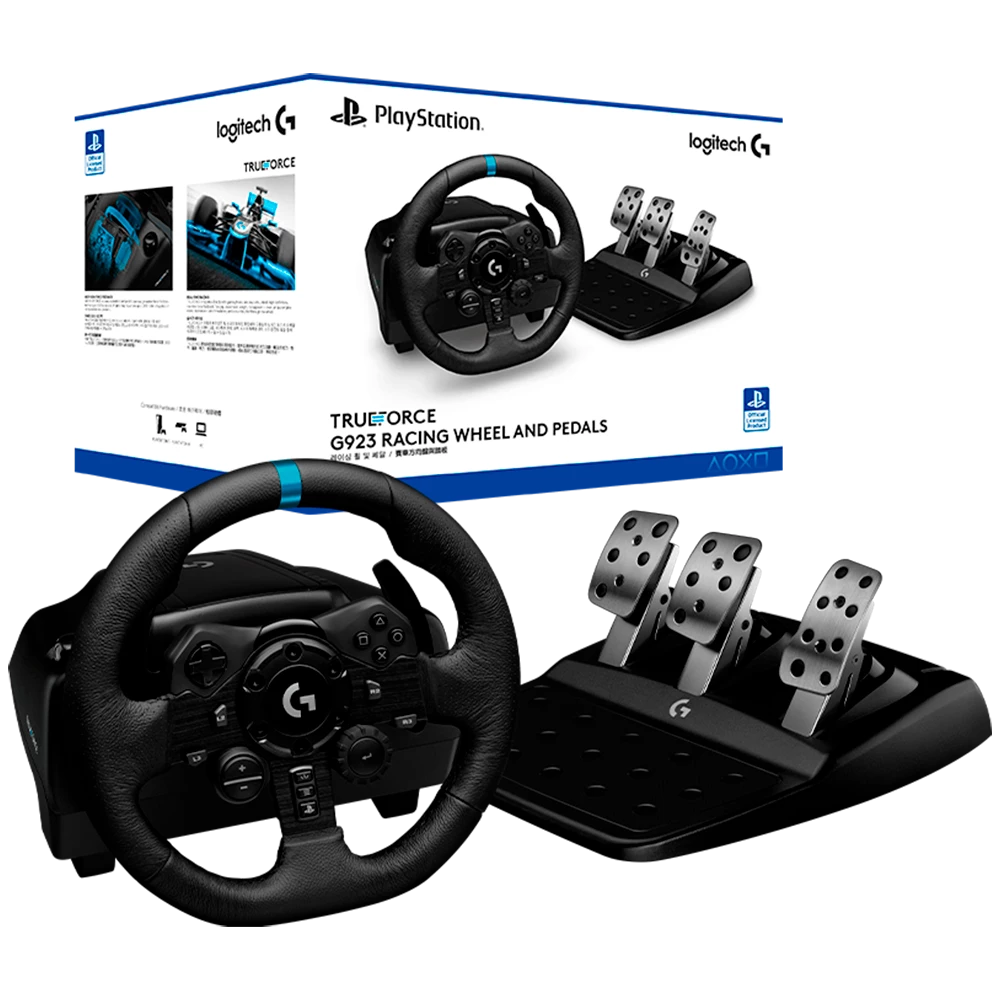 Volante De Carreras Logitech TRUEFORCE G923 (PS5, PS4 & PC)