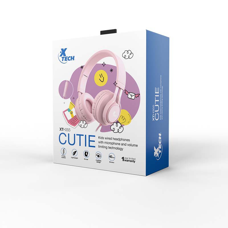 Xtech Cutie - Auriculares alámbricos para niños